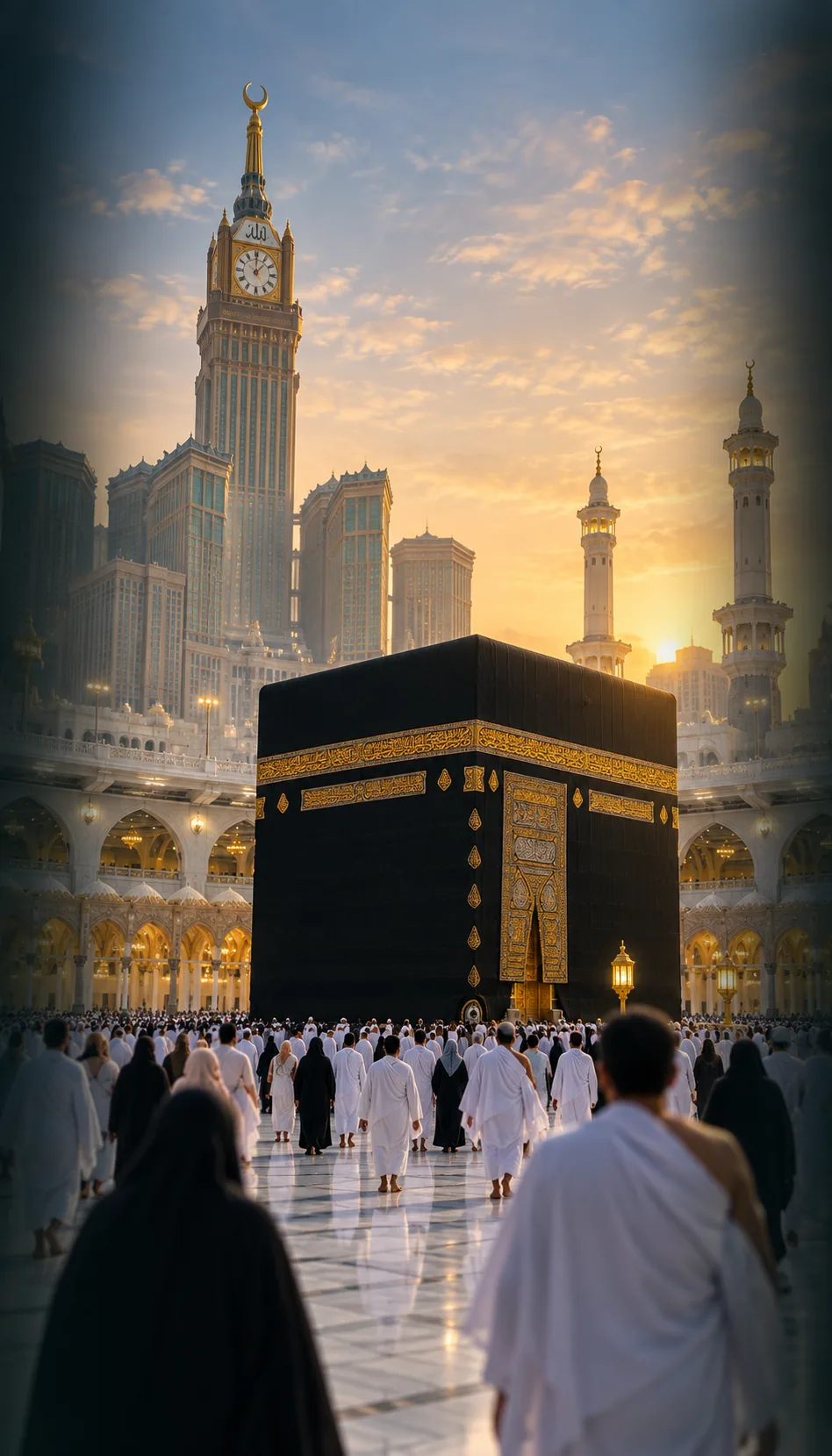 Kaabah dan Menara Jam Makkah